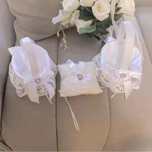 Flower Girl Baskets and Ring Pillow